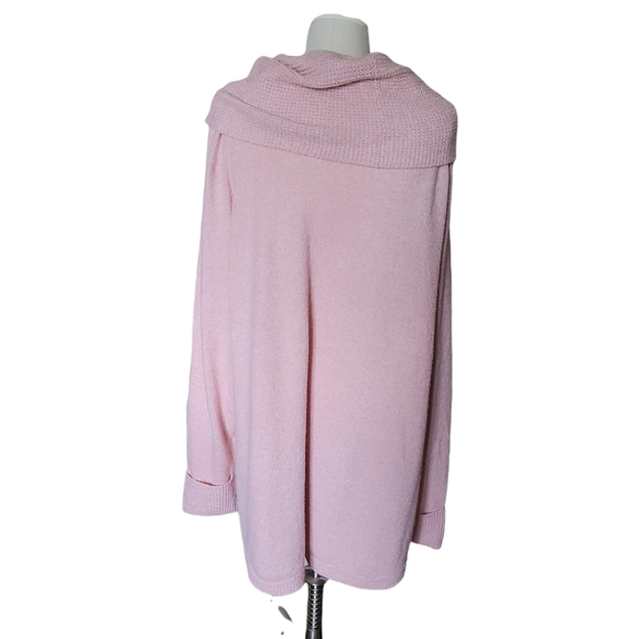 Plus size pink cowl turtleneck sweater size 3x - Picture 3 of 7